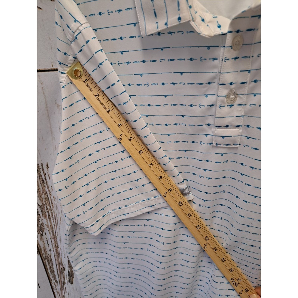 Straight Down Performance Men's Short-Sleeve Fishing Polo Shirt XL - Picture 5 of 8